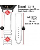 Bracelet montre AREZZO PATINO miel 22mm