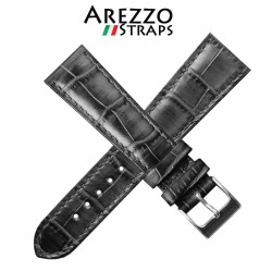 Bracelet montre AREZZO PATINO noir gris 20mm