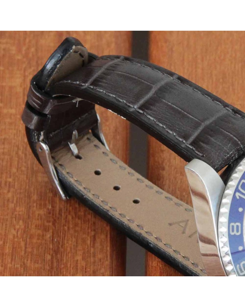 Watchstrap AREZZO PATINO grey 20mm