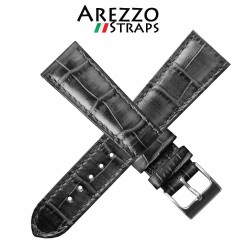 Watchstrap AREZZO PATINO grey 22mm
