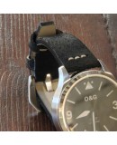 Watchstrap AREZZO SAFARI black 20mm