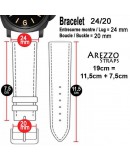 Bracelet montre AREZZO SAFARI noir 24mm