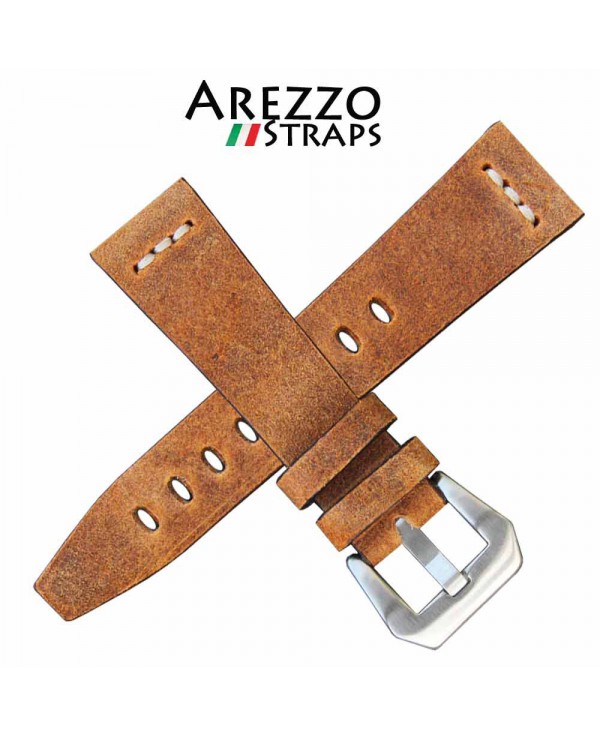 Watchstrap AREZZO SAFARI honey 24mm