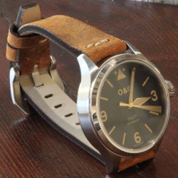 Watchstrap AREZZO SAFARI honey 24mm