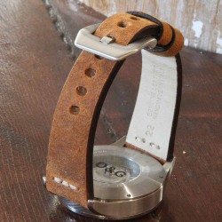 Watchstrap AREZZO SAFARI honey 24mm