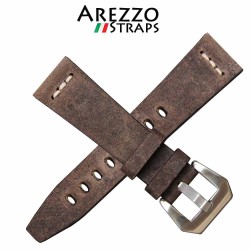 Bracelet montre AREZZO SAFARI marron 20mm