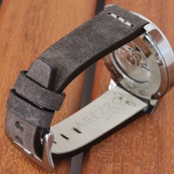 Watchstrap AREZZO SAFARI brown 22mm