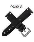 Bracelet montre AREZZO BUFFALO noir 22mm