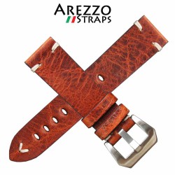 Bracelet montre AREZZO BUFFALO marron 20mm