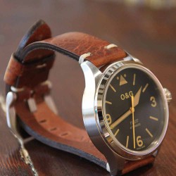 Watchstrap AREZZO BUFFALO brown 20mm