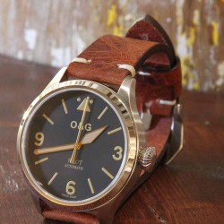 Bracelet montre AREZZO BUFFALO marron 20mm