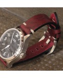 Bracelet montre AREZZO BUFFALO bordeaux 20mm