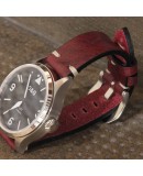 Watchstrap AREZZO BUFFALO bordeaux 20mm