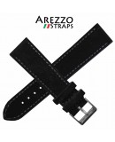 Bracelet AREZZO NUBUCK SLIM noir 18mm