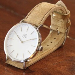 Bracelet AREZZO NUBUCK SLIM beige 18mm