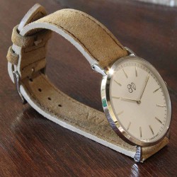 Bracelet AREZZO NUBUCK SLIM beige 18mm