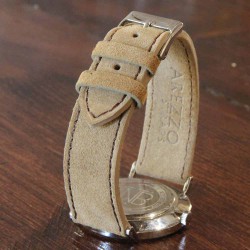 Bracelet AREZZO NUBUCK SLIM beige 18mm
