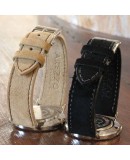 Watchstrap AREZZO NUBUCK SLIM beige 18mm