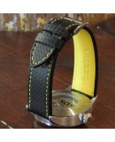 Bracelet AREZZO RACING couture jaune 20mm