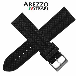 Bracelet montre AREZZO CORDA noir 20mm