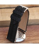 Watchstrap AREZZO CORDA black 20mm