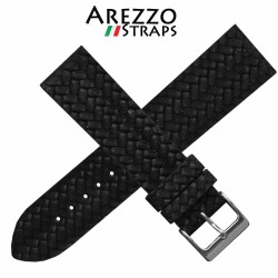 Bracelet montre AREZZO CORDA noir 22mm