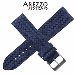 Bracelet montre AREZZO CORDA bleu 20mm