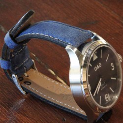 Watchstrap AREZZO RICCARDO blue 20mm