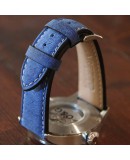 Bracelet montre AREZZO RICCARDO veau bleu 20mm