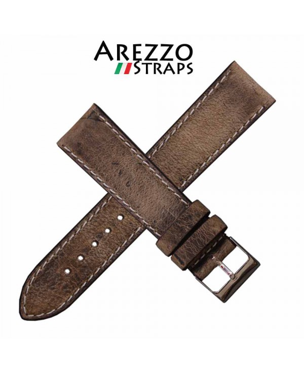 Watchstrap AREZZO RICCARDO beige 20mm