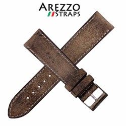 Bracelet montre AREZZO RICCARDO veau beige 22mm