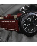 Watchstrap Hirsch KNIGHT gold brown 24mm white stiches Watchstrap Hirsch KNIGHT gold brown 24mm white stiches