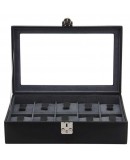 Watch Box leather and glass for 10 watches Fried23 Watch Box leather and glass for 10 watches Fried23