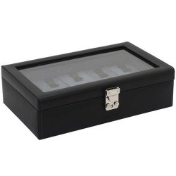 Watch Box leather and glass for 10 watches Fried23