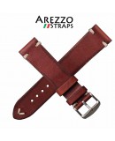 Watchstrap AREZZO VINTAGE leather brown 18mm