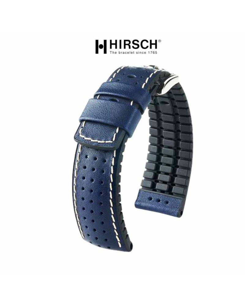 Watchstrap Hirsch TIGER Blue 20mm 