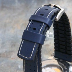 Watchstrap Hirsch TIGER Blue 20mm 