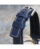 Watchstrap Hirsch TIGER Blue 20mm 