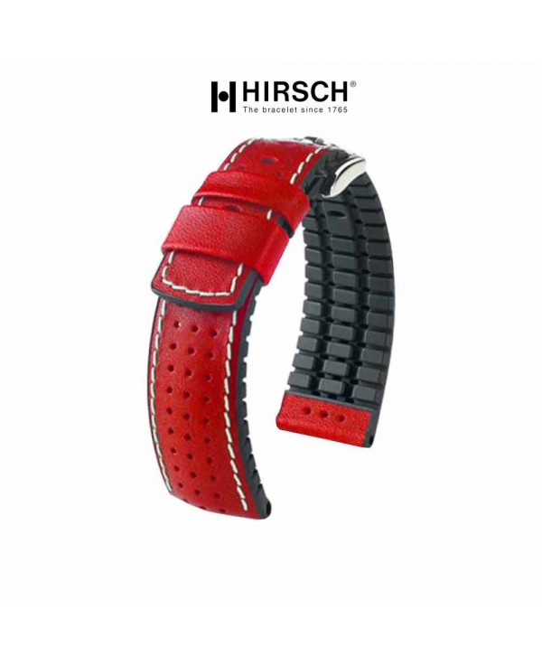 Watchstrap Hirsch TIGER RED 20mm 
