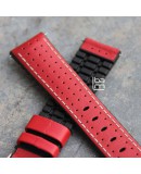 Watchstrap Hirsch TIGER RED 20mm 