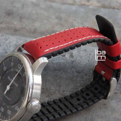 Watchstrap Hirsch TIGER RED 20mm 