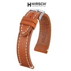 Bracelet Hirsch Liberty Beige 24mm couture blanche