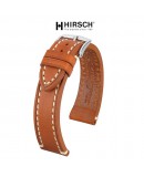 Bracelet Hirsch Liberty Beige 24mm couture blanche