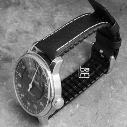 Bracelet Hirsch TIGER noir 22mm
