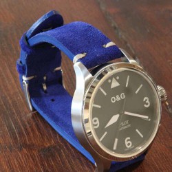 AREZZO NUBUCK Vintage Bleu 20mm