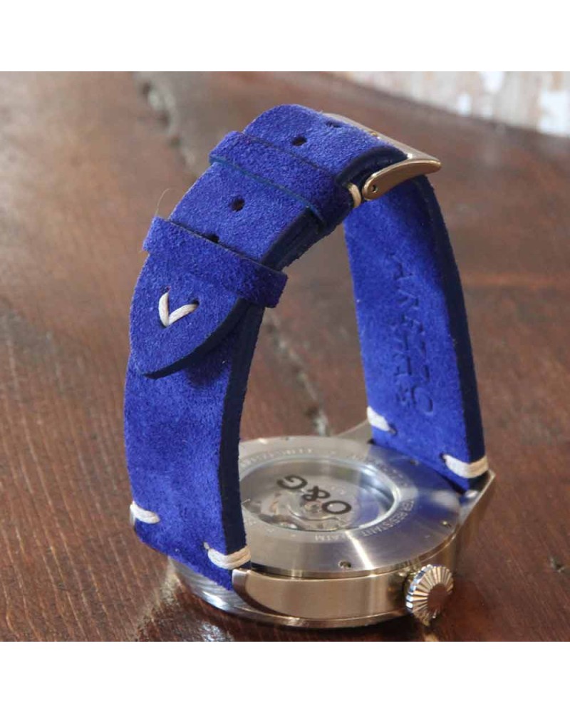 AREZZO NUBUCK Vintage BLUE 20mm