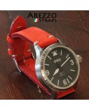 AREZZO NUBUCK Vintage RED 22mm