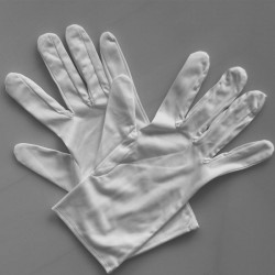 White Gloves Microfiber White