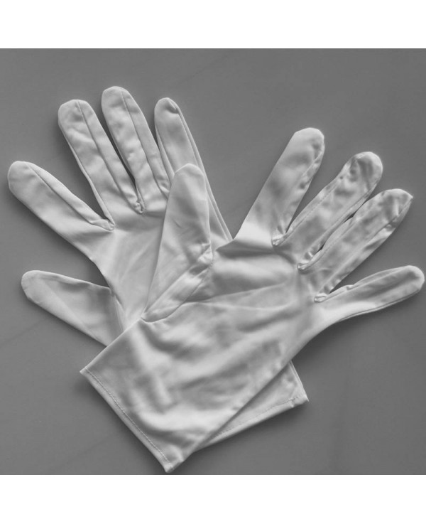 White Gloves Microfiber White