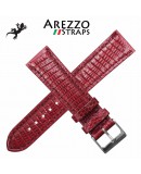 Bracelet lezard KOMODO AREZZO bordeaux 20mm